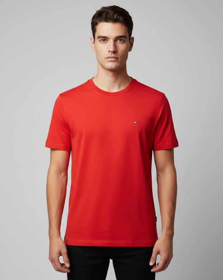 TOMMY CAMISETA ROJO HOMBRE