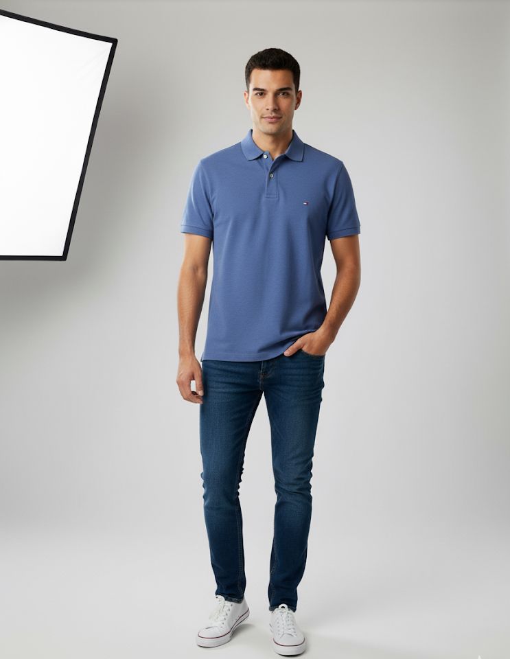 TOMMY CAMISETA AZUL HOMBRE 78JA562A