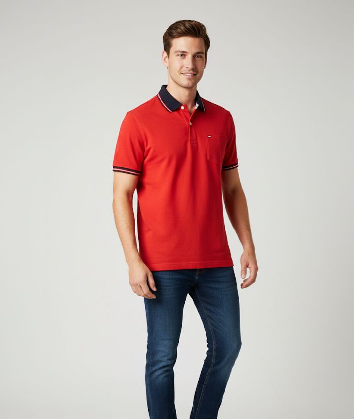 TOMMY CAMISETA ROJO HOMBRE