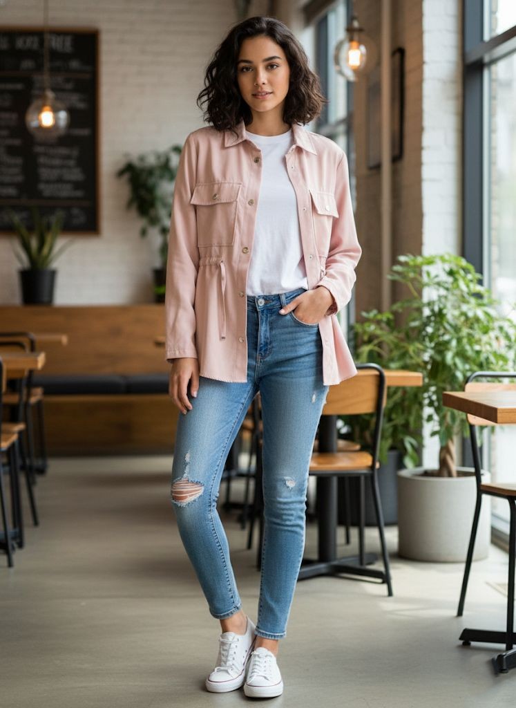 LOVE TREE CHAQUETA ROSA VIEJO MUJER