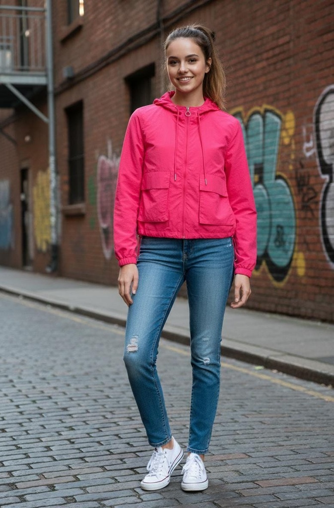 LOVE TREE SET CHUMPA-PANT. FUCSHIA MUJER