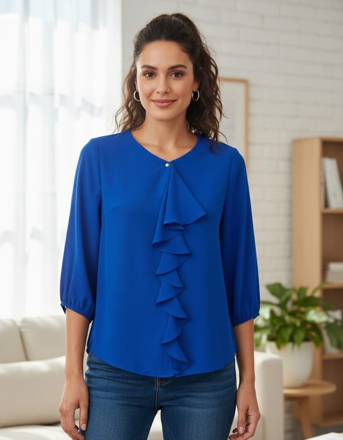 APRIL BLUSA MUJER AZUL ELECTRICO 8063
