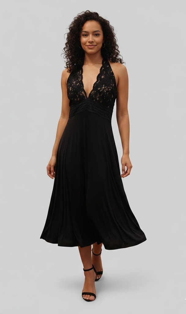 FRAY VESTIDO MUJER NEGRO