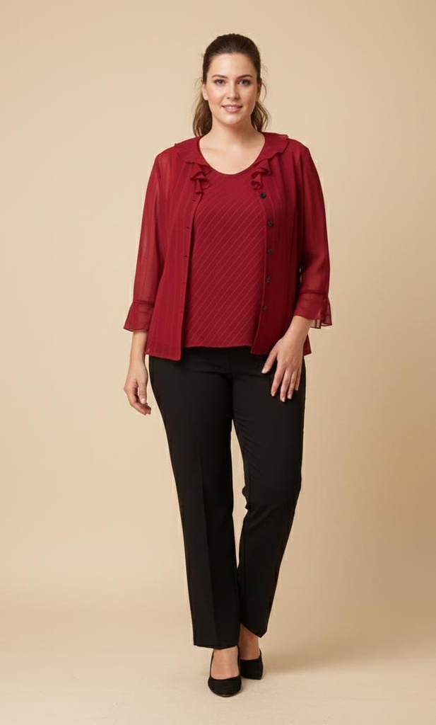 MISS DORBY PANTALON-BLUSA NGR-RJ 3pzs