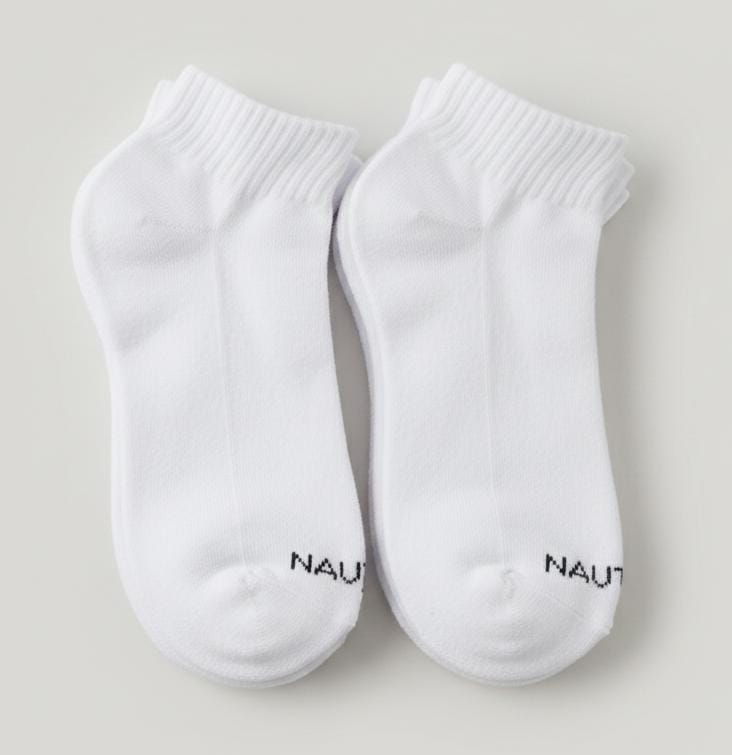 NAUTICA CALCETINES HOMBRE BLANCO 6pzs