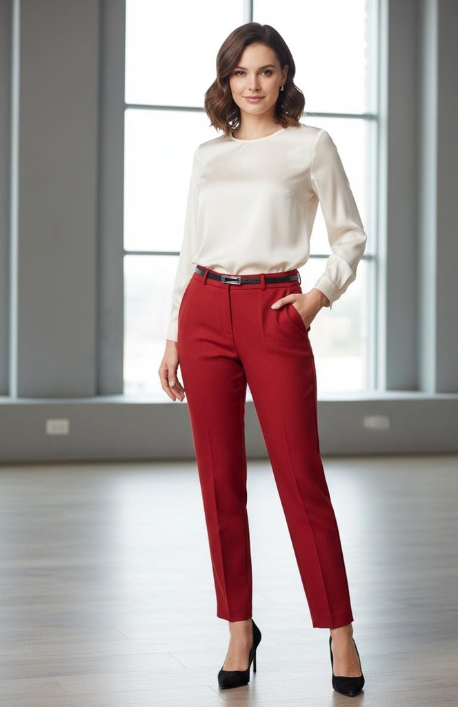 ALYTHEA PANTALON FORMAL MUJER ROJO