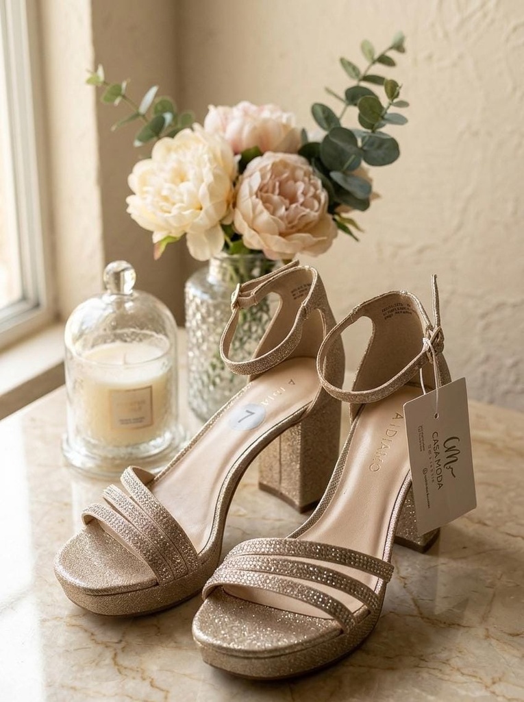 ANDIAMO SANDALIDA DORADA FIESTA BRILLANT