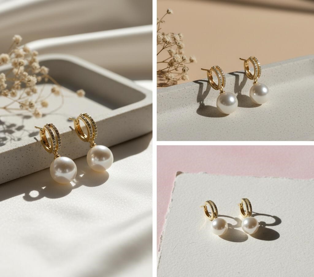 ARETES ENCHAPE DRD-PERLA COLGANTE