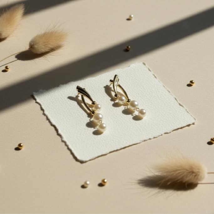 ARETES ENCHAPE COLGANTE PERLAS DRD