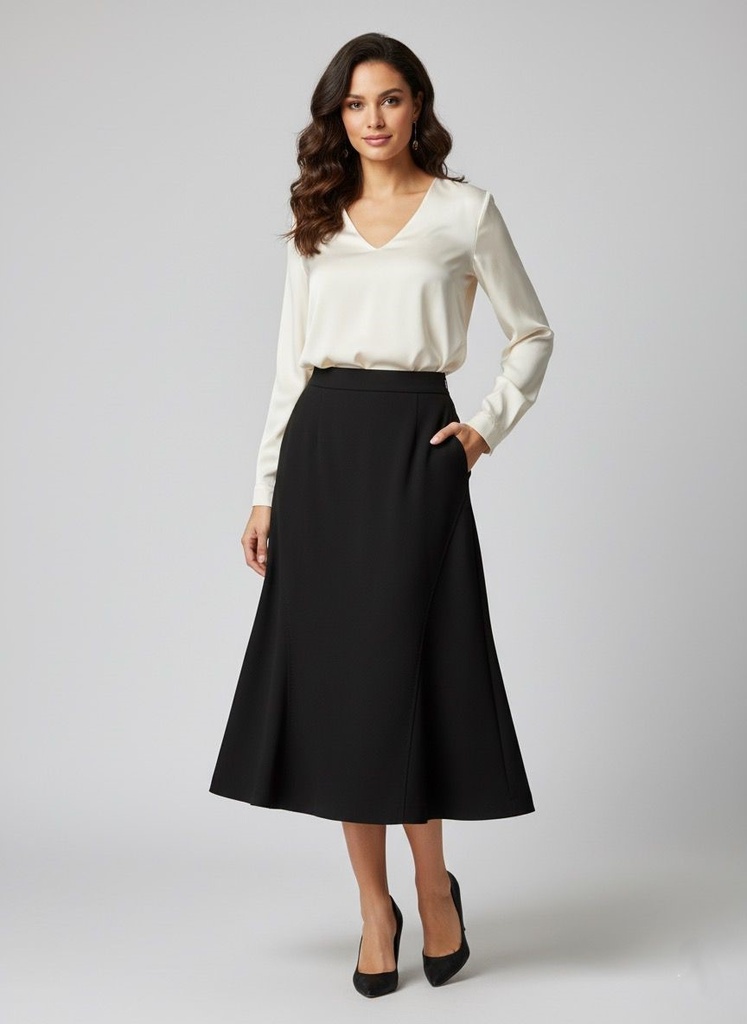 FOCUS 2000 FALDA MUJER NEGRO K0945