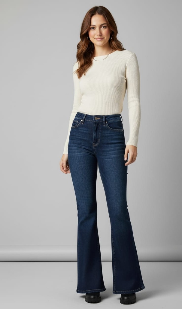 KANCAN JEANS MUJER AZUL OSCURO