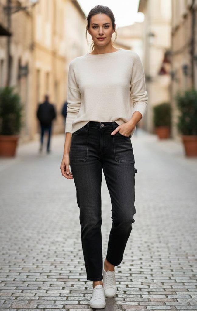 KANCAN JEANS MUJER NEGRO KC9247BK