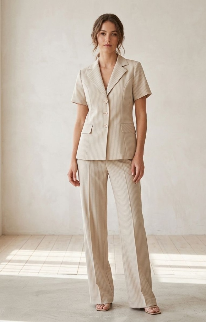 MILLENA CHAQUETA-CENTRO-PANTALON BEIGE 3