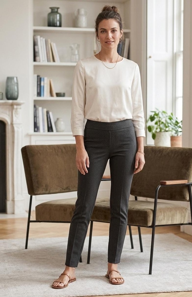 ZAC&RACHEL LICRA NEGRO CUADRIC.