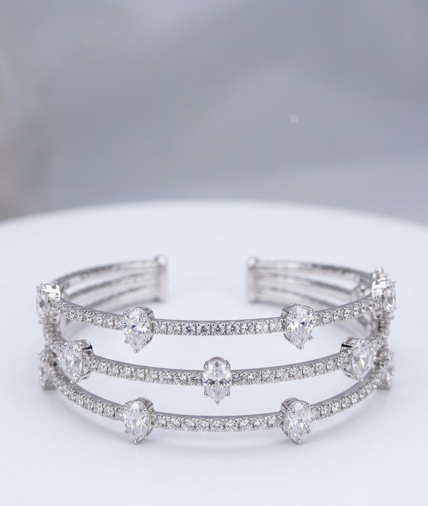 CRYSTAL PULCERA PLATEADA BRILLA.PIEDRA