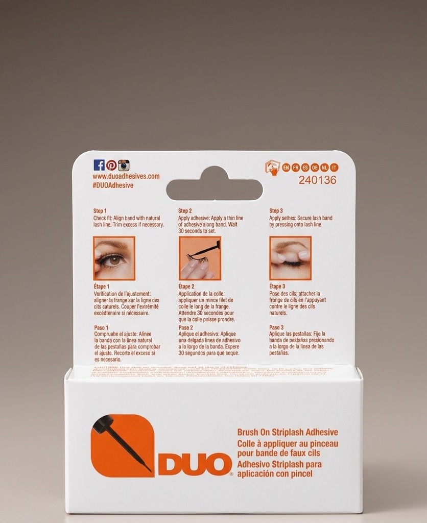 DUO PEGAMENTO P/PESTÑAS TRANSPARENTE