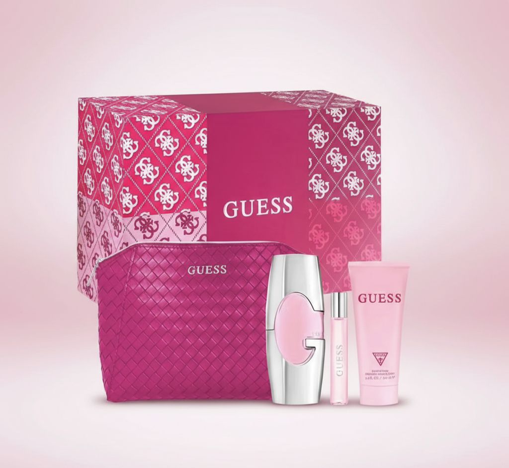 GUESS SET 3PZS + COSMETIQUERA