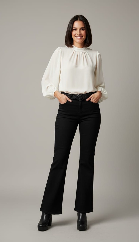 KANCAN JEANS NEGRO TUBO M. KC70005BK