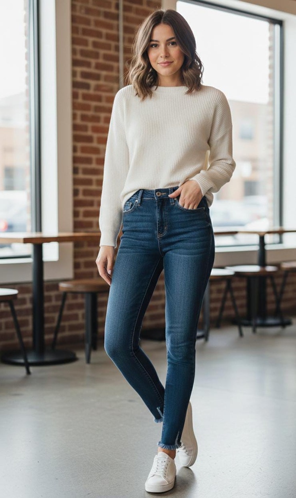 KANCAN JEANS MUJER AZUL MEDIUM KC7121D