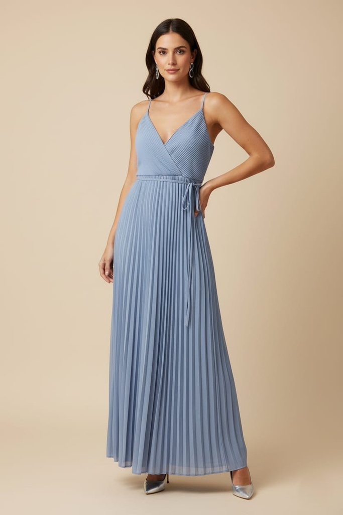 SOIEBLU VESTIDO L. MUJER CELESTE M19491