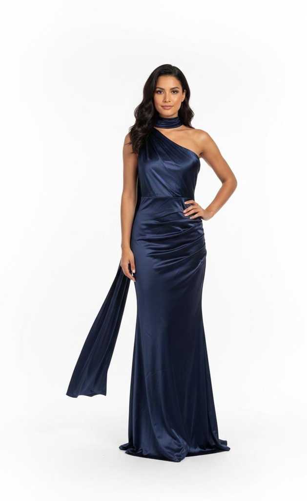 MANIJU VESTIDO AZUL MARINO LARGO MF22606A