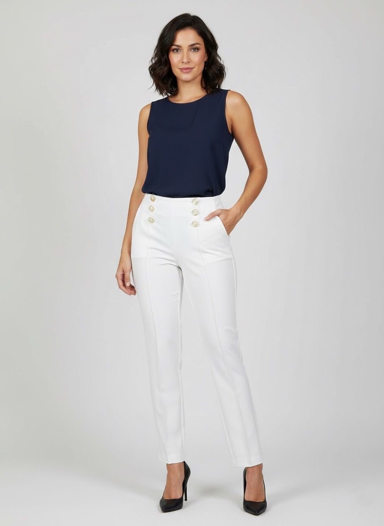 ZAC&RACHEL PANTALON BLANCO MUJER NA81HS73QB