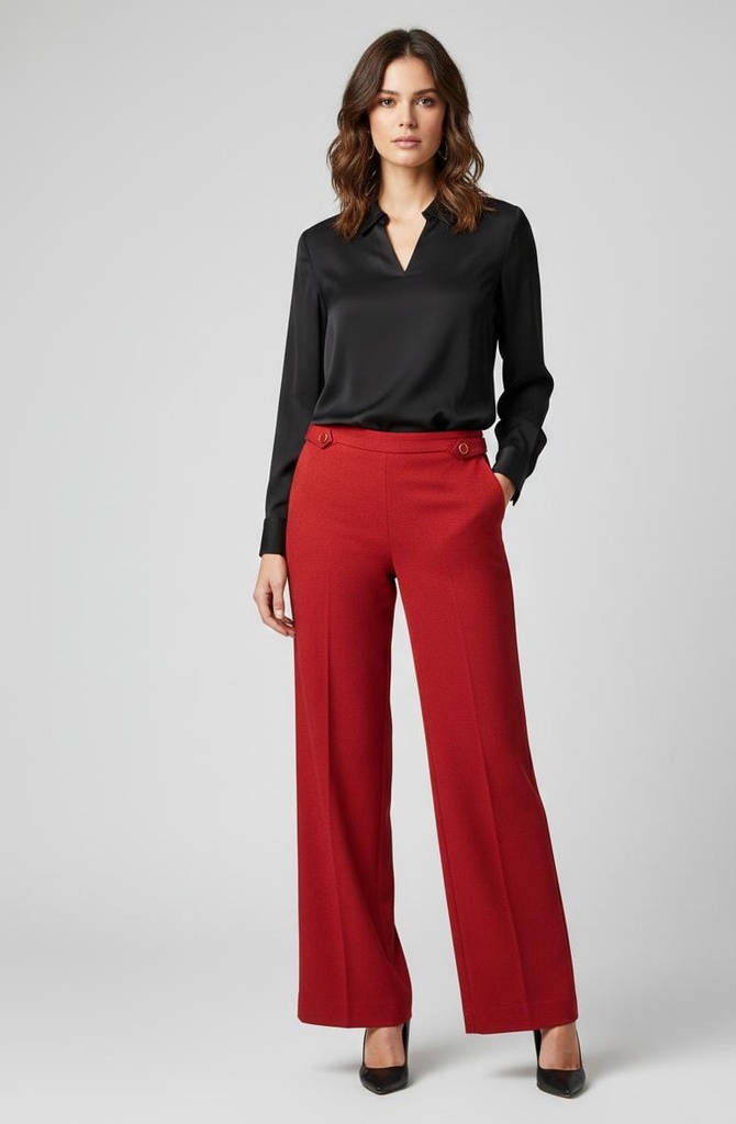 ZAC&RACHEL PANTALON TELA ROJO MUJER NP81HS24NR