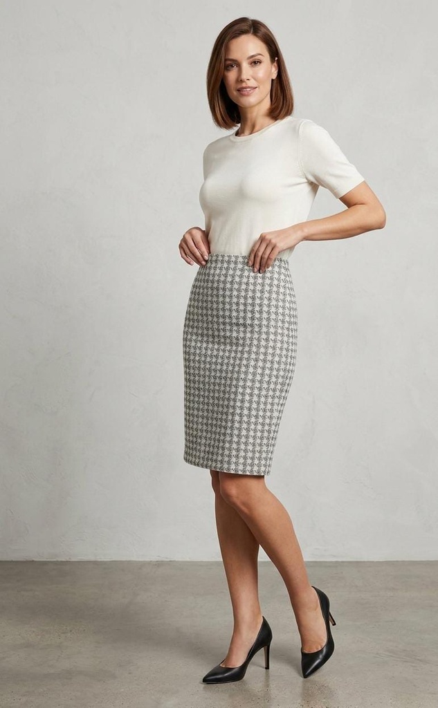 ZAC&RACHEL FALDA BLANCO-NEGRO MUJER NS81QE54M