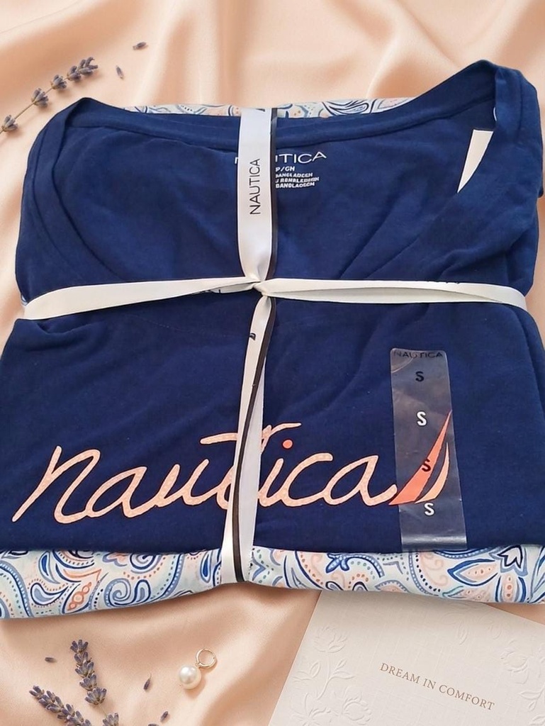 NAUTICA PIJAMA 2PZS AZUL MARINO NT82550F