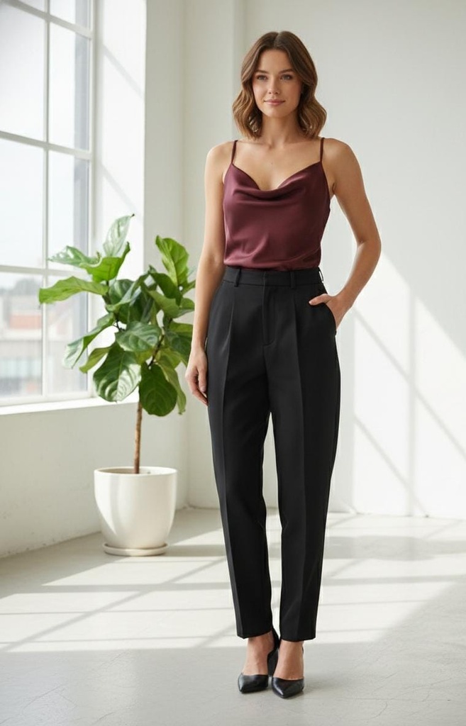 D.N.A CENTRO BURGUNDY SATIN 2313T19035B