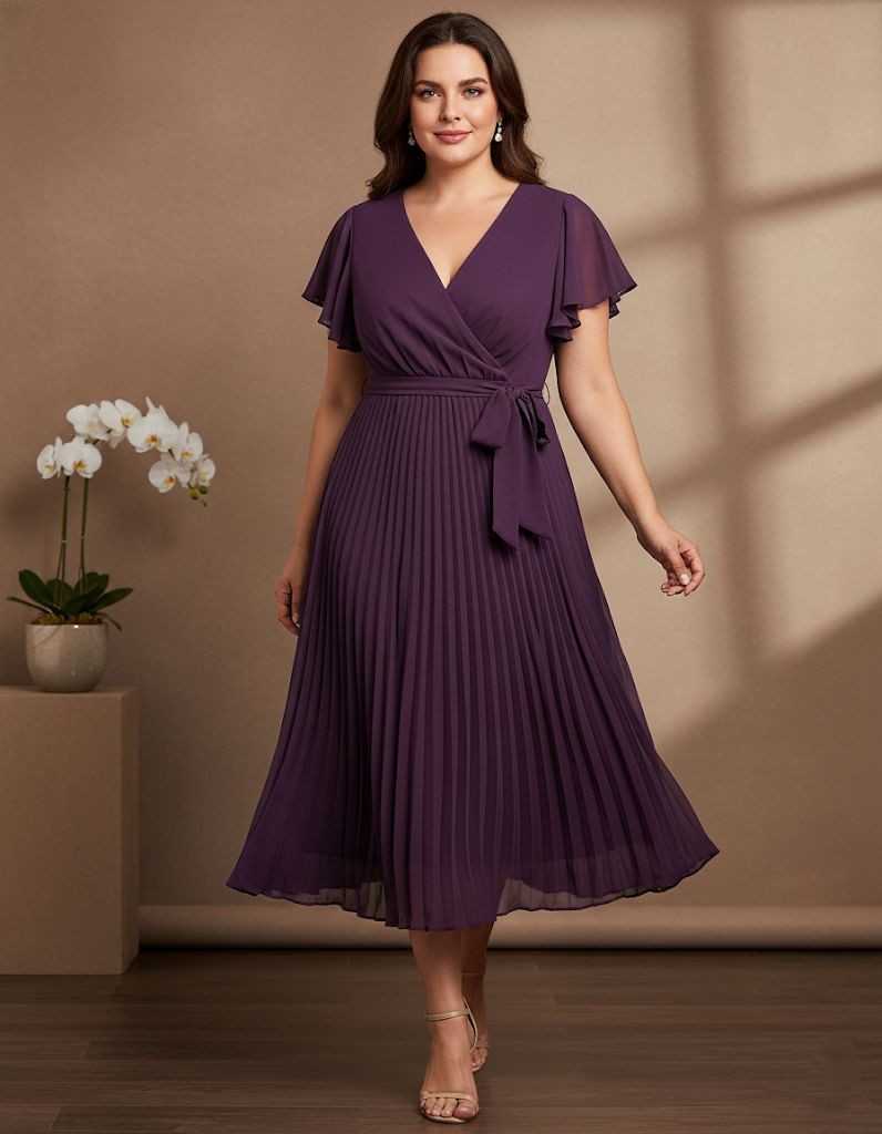 MAISON TARA VESTIDO MORADO MUJER 97538M