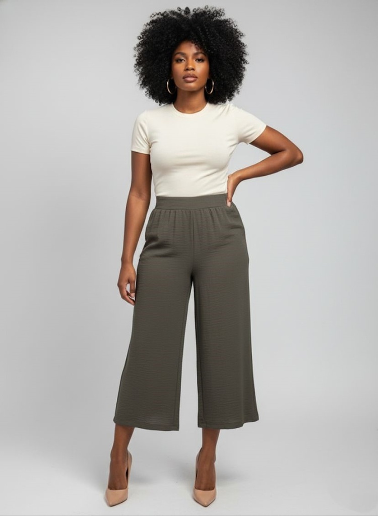 ADRIANNA PAPELL PALAZO VERDE OLIVO AD1S301245