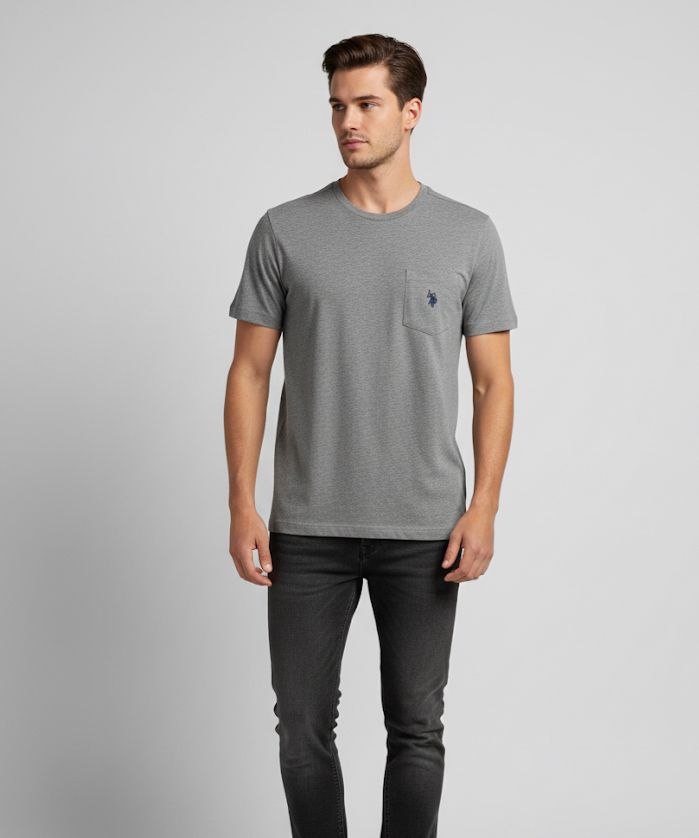 POLO CAMISETA GRIS HOMBRE