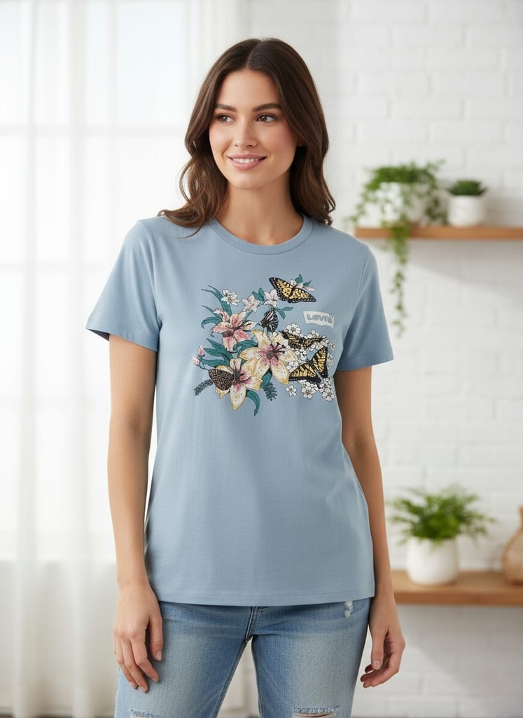 LEVI´S CAMISETA CELESTE FLRS-MARIPOSA 173693053