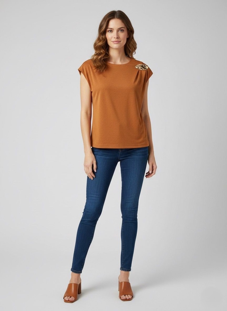 ONTWE BLUSA CAFE ZZ12347150