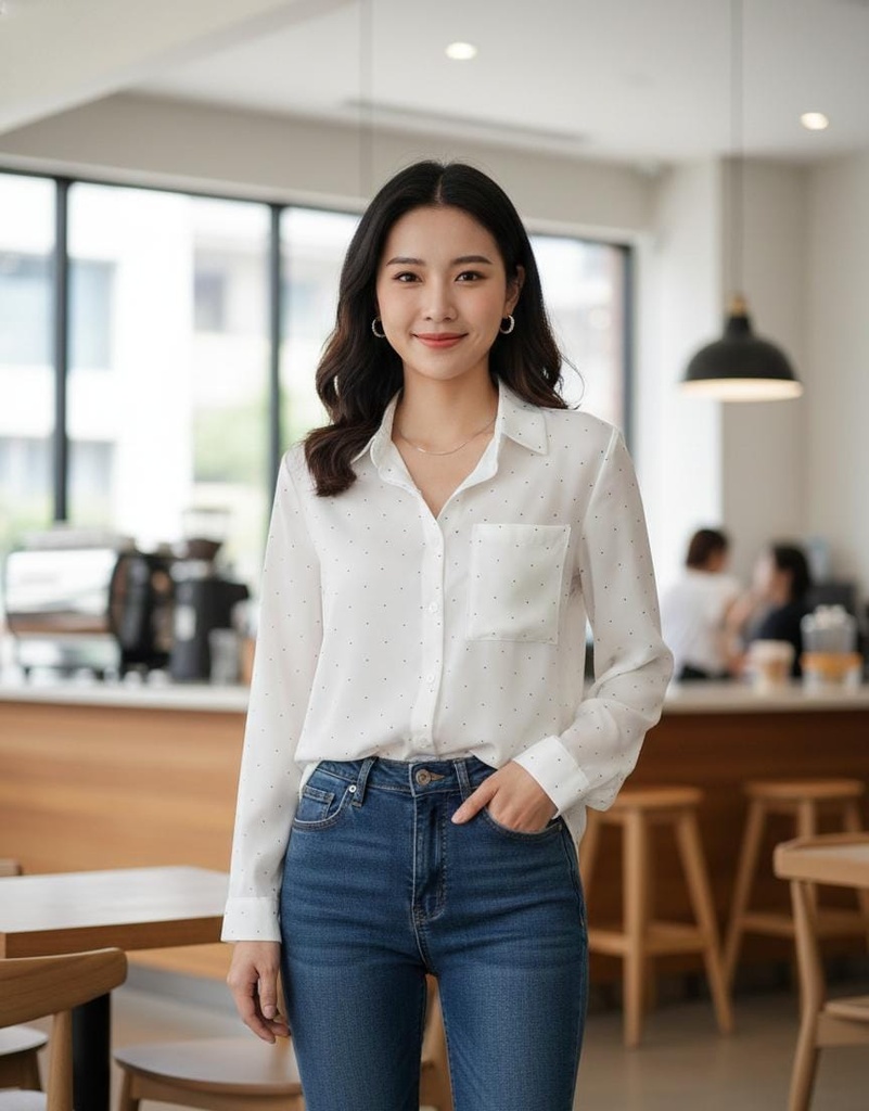 MICHEL BLUSA BLANCO PERLAS ZZ43735