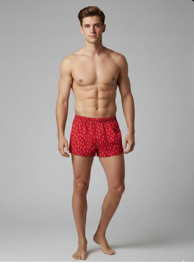 BANANA BOXER L HOMBRE ROJO ESTAMPADO