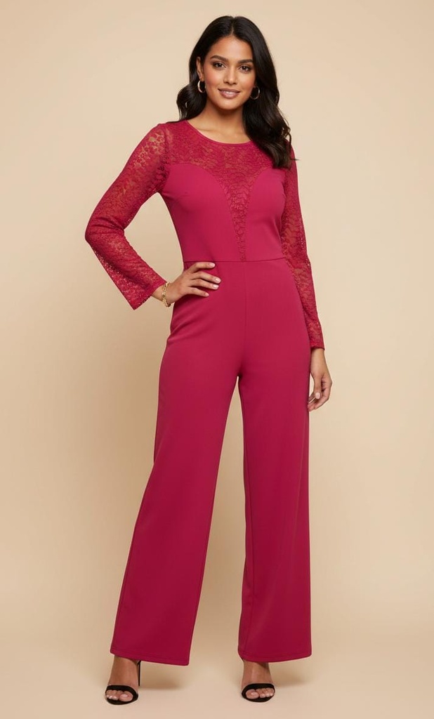 CRECE JUMPSUIT MUJER ROJO J5745