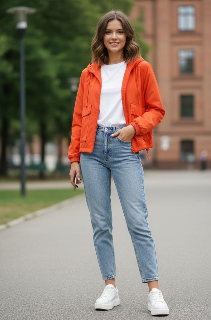 LOVE TREE CHAQUETA NARANJA MUJER 80105JNN