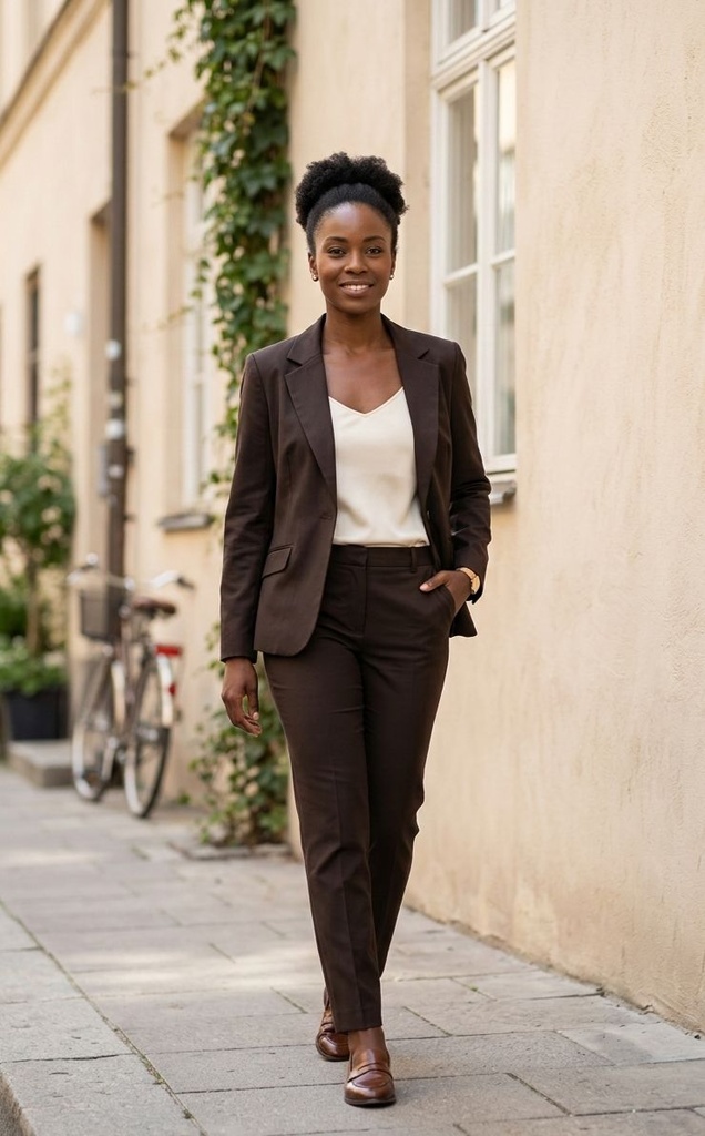 PANIZ CHAQUETA MUJER CAFE OSCURO J1031