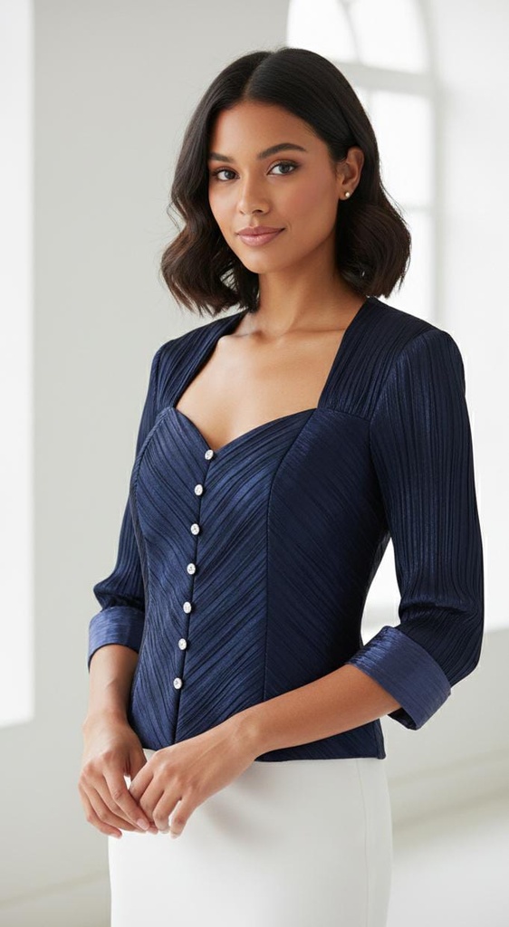 BLUSA AZUL MARINO 41892