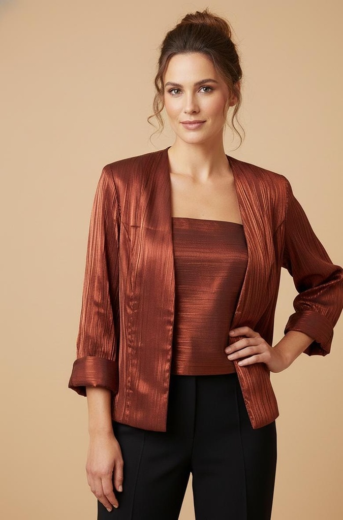 BLUSA+CENTRO OCRE BRILLANTE 52243