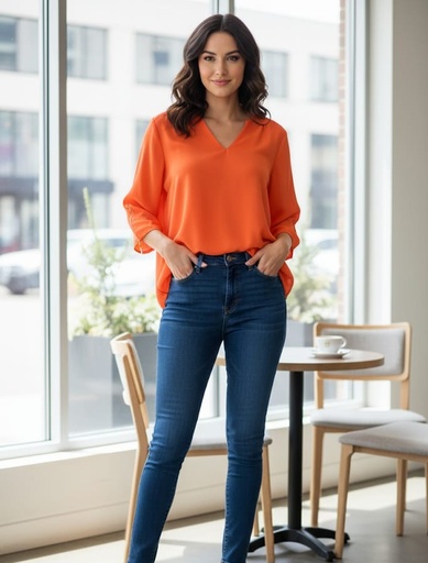 TACERA BLUSA MUJER CORAL 10020C