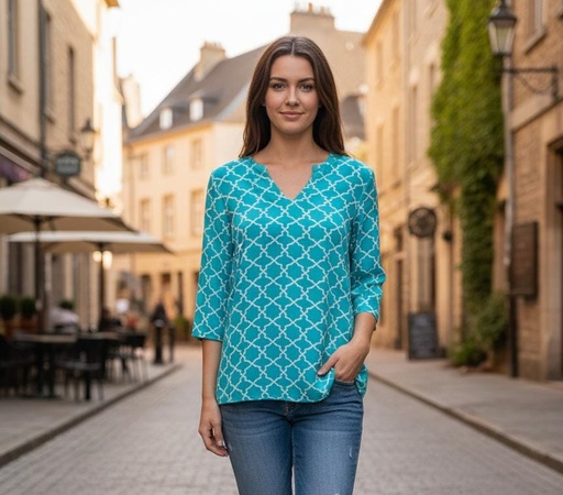 TACERA BLUSA MUJER VERDE MENTA-BLC 10020CVM