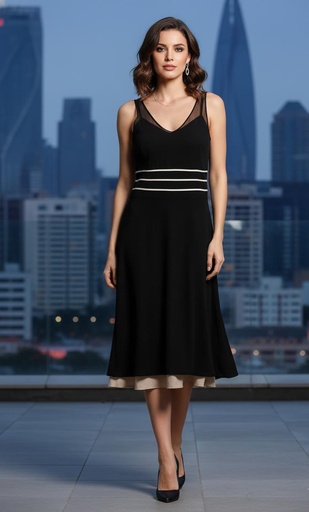 [10206] Z STUDIO VESTIDO MUJER AZUL M. BEIGE