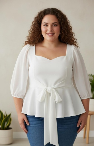 FIND ME BLUSA MUJER BLANCO PLUS 1051TB