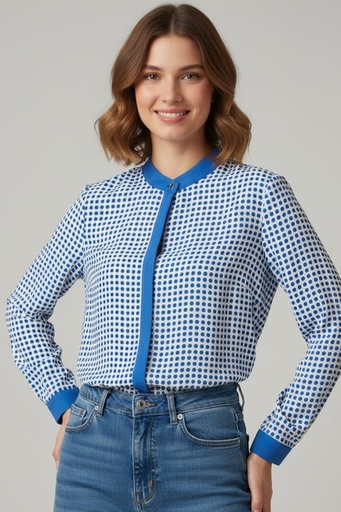 [10829696] ANNE KLEIN BLUSA MUJER BALNCO PNTS