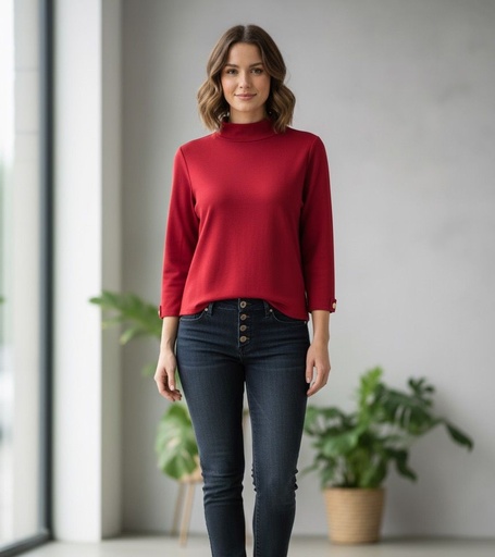 [10912833] ANNE KLEIN CAMISETA M.LARGA OCRE