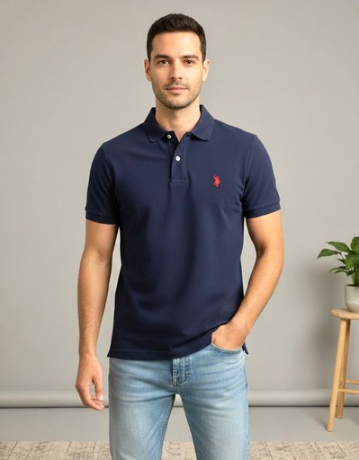 POLO CAMISETA AZUL MARINO HOMBRE 11601588AZM