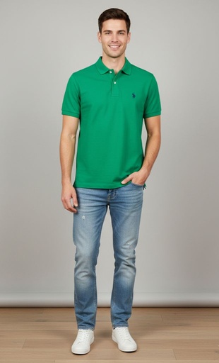 POLO CAMISETA VERDE HOMBRE 11601588V